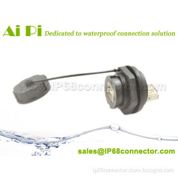 Waterproof USB Type A Field Installable Connector
